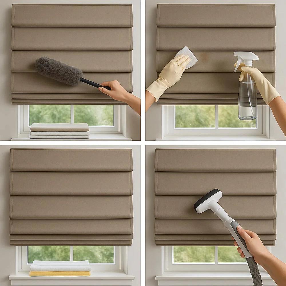 How to Clean and Maintain Roman Blinds